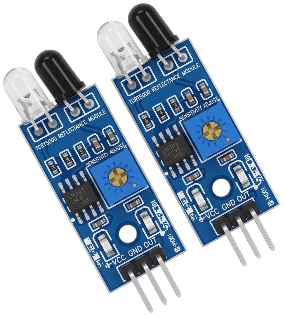 Combo IR Infrared Obstacle Avoidance Sensor Module | Distance Detection Sensor for Arduino, ESP32, Raspberry Pi, Robotics & IoT Projects