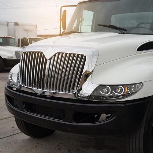 Miniatura 7 de Auto Dynasty Conjunto completo de faros delanteros LED Halo DRL compatible con International DuraStar 4000 8000 Series 3300 02-16, lado del