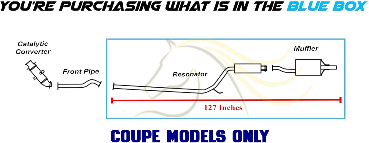 Northeastern Exhaust | Direct Fit Stainless Steel Cat-Back Exhaust System Kit Compatible with Honda Civic 2006-2011 1.8L 2-Door Coupe - Include Gaskets, Clamp, and Spring Bolt Kit