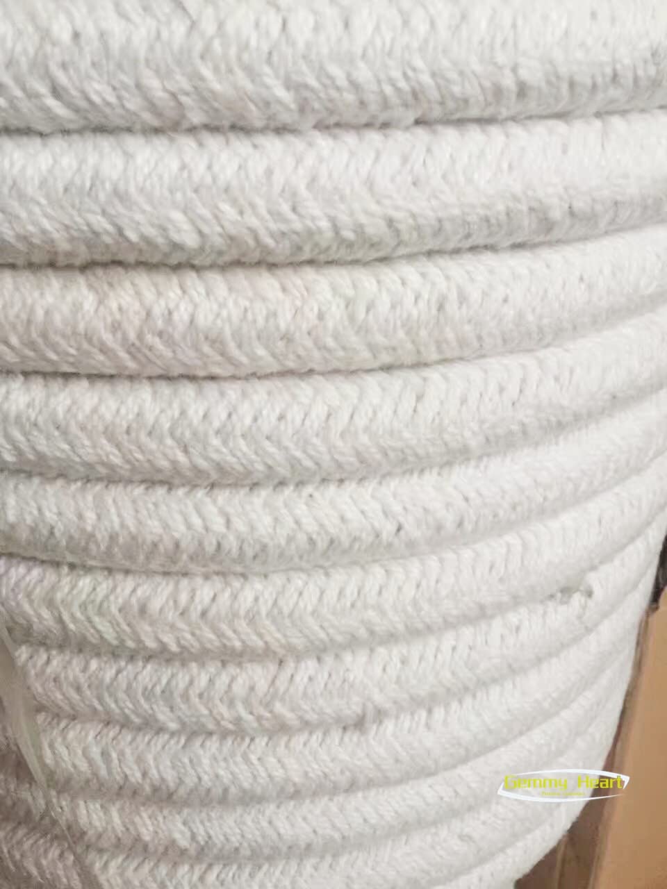 Nastro in fibra ceramica per confezionamento di pressacavi ad alta e bassa temperatura, isolamento ignifugo da 5 m, per sigillatura industriale e uso ad alta temperatura (46 mm x 46 mm)
