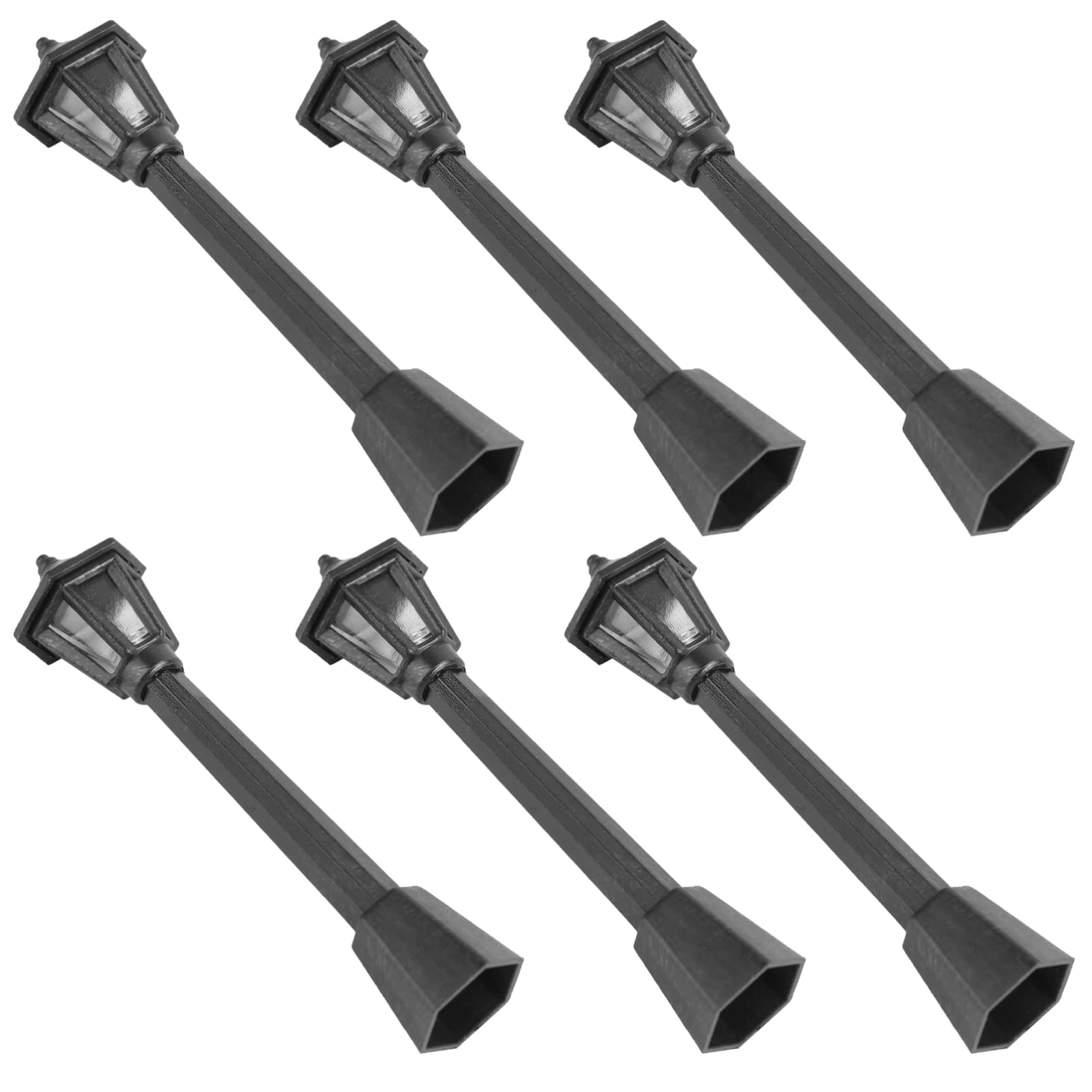25-Piece Miniature Street Lamp Set - Tiny Black Plastic Lights For Garden, Diorama & Fairy House Decor - View #7