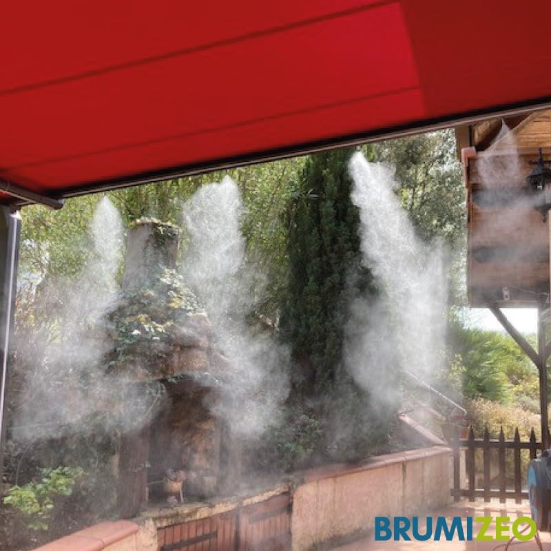 Brumisateur de Terrasse Haute Pression Nan'eau Pack 20 Buses Tube Noir