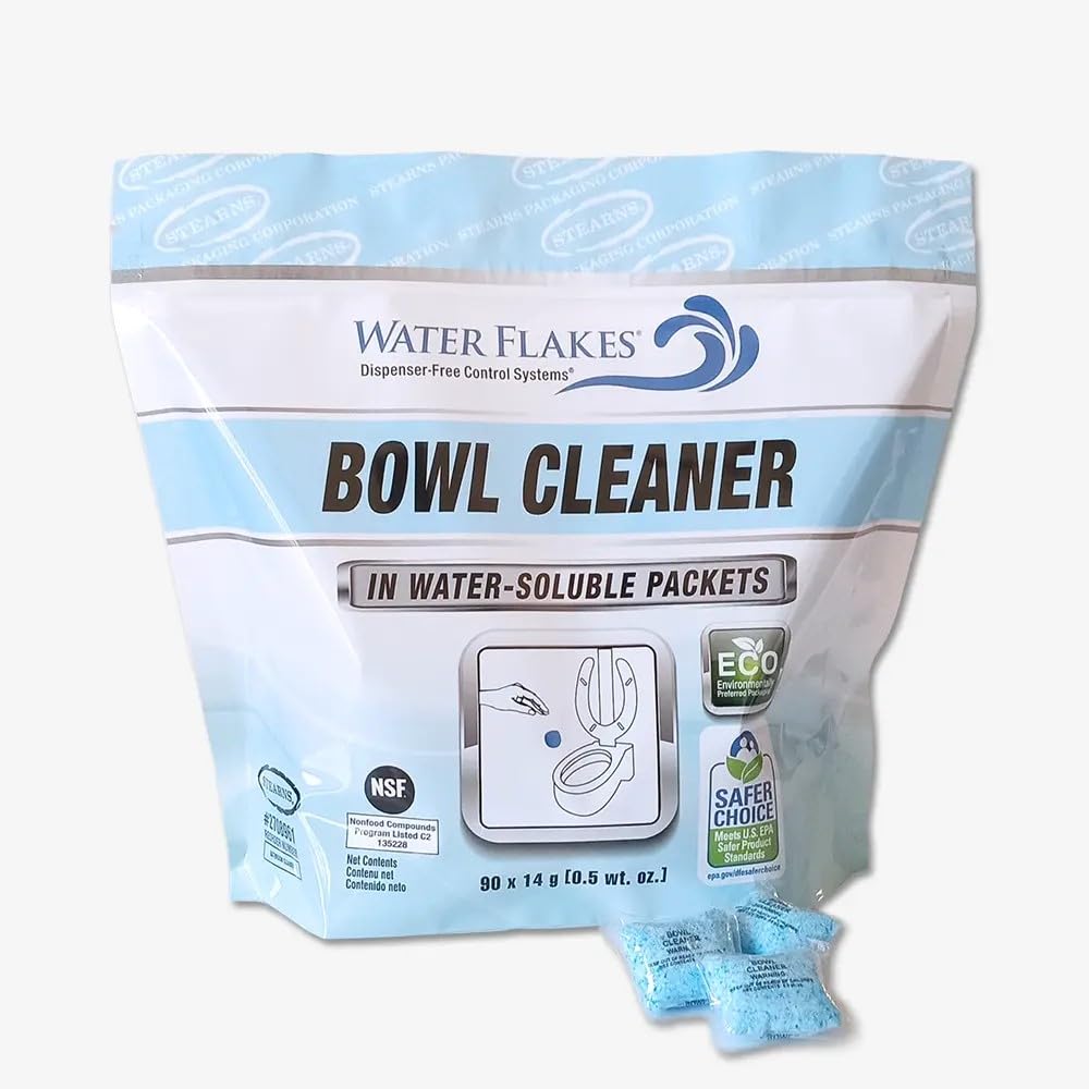 Water Flakes Bowl Cleaner in Premeasured Packets (2 Pails per Case; 90-0.5 oz. Packets per Pail)