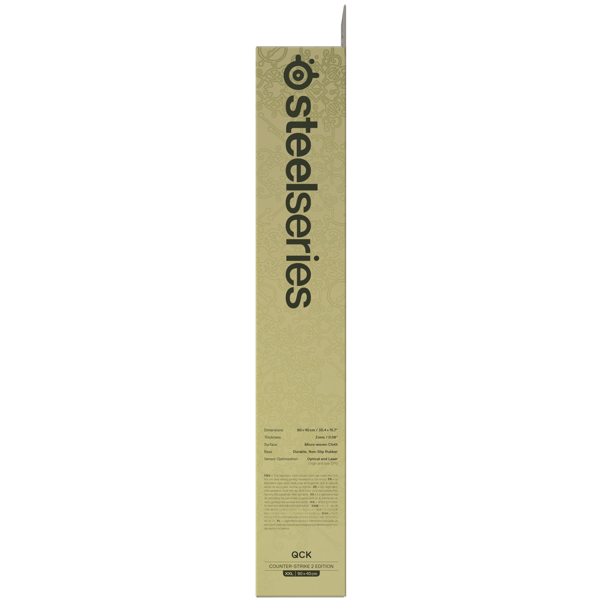SteelSeries Alfombrilla Gaming QcK - CS2 Dragon Lore - Tela XXL - Cubre escritorios - Gran rastreo y Estabilidad - Optimizada para sensores de Gaming - para los géneros FPS, acción y RPG