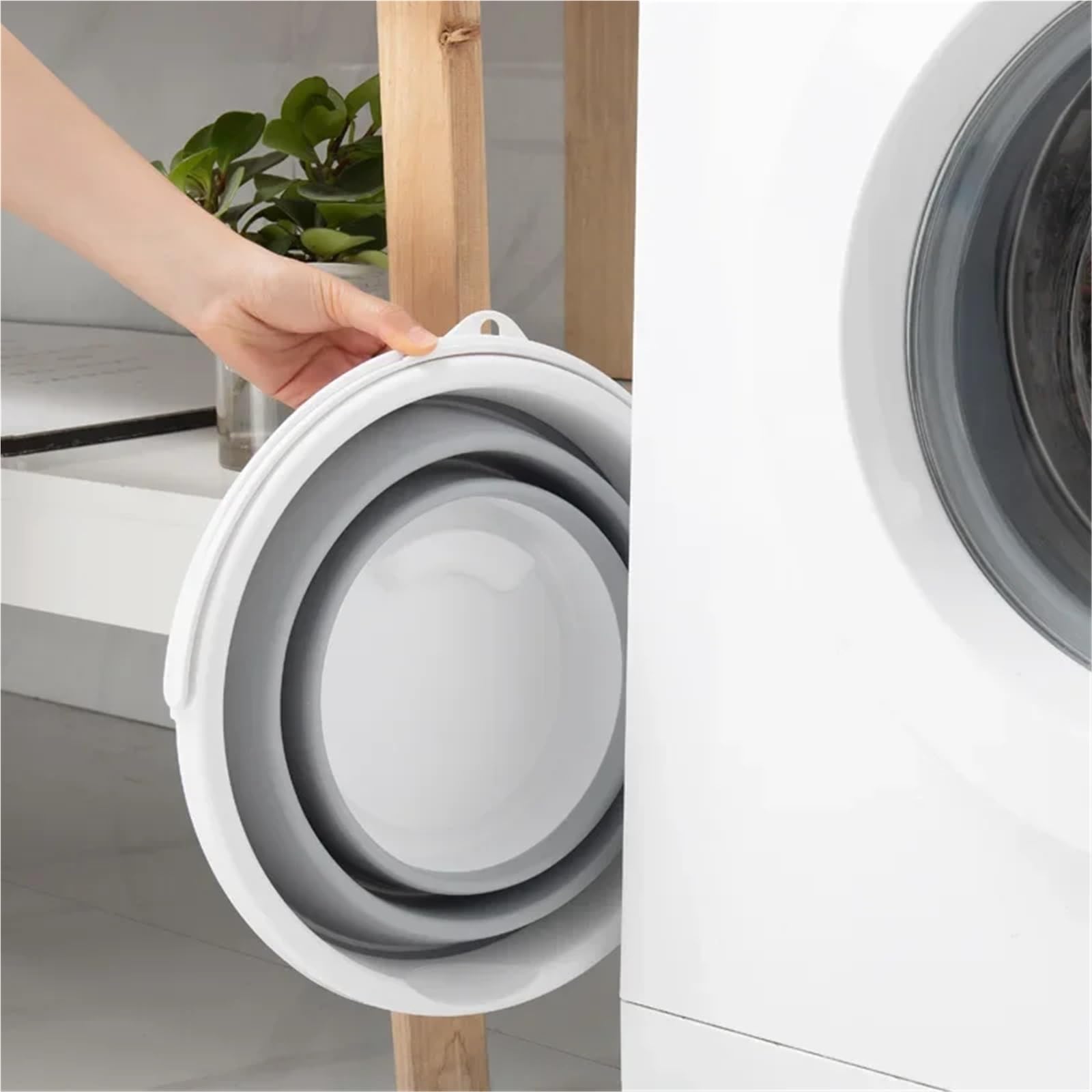 Seau Pliant 15L Seau en Plastique pêche Plage Nettoyage à Domicile Pliable Rond extérieur étanche avec couvercles pour Les Voyages La Randonnée