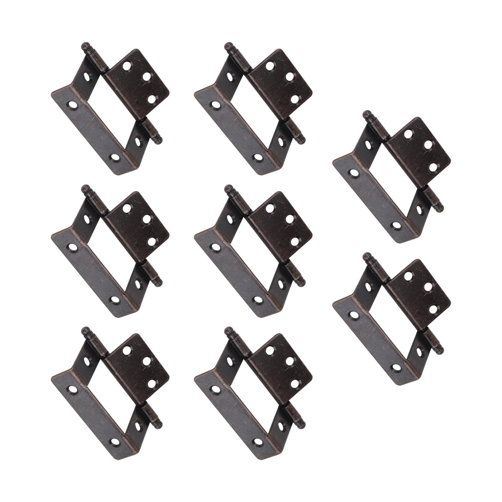 Cabinet Drawer Door Butt Hinge Antique Furniture Decorative Hinges for Smooth and Quiet Operate Easy to Installation Wooden Box Cupboard Metal Hinge