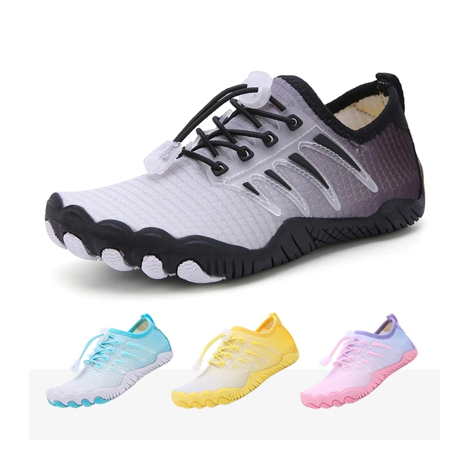 Zapatos acuáticos for niños y niñas: Zapatillas Descalzas de Secado rápido for Playa, río y natación al Aire Libre.(Pink,28)