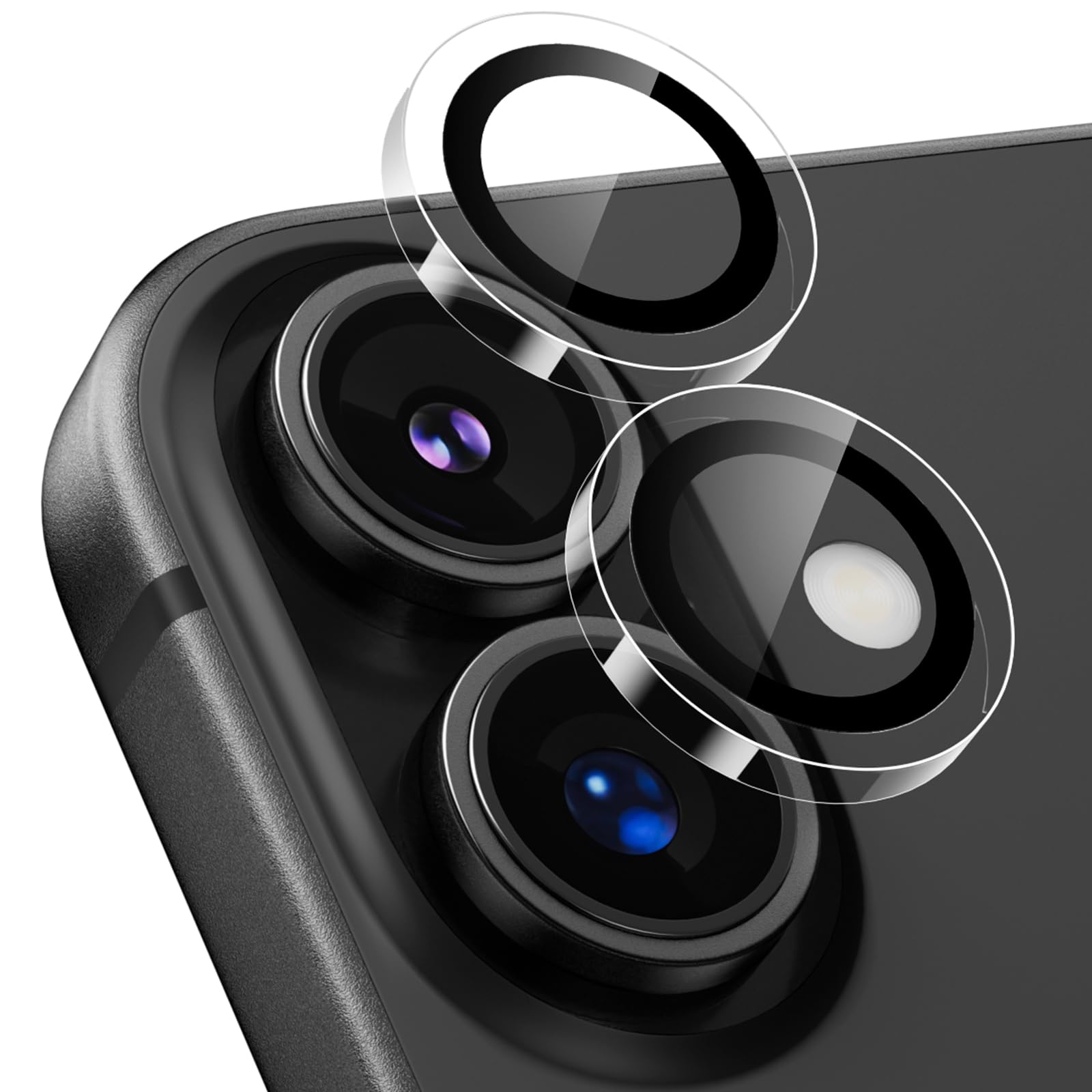 Podick カメラフィルム iPhone 17 用 カメラカバー 9H強化ガラ…