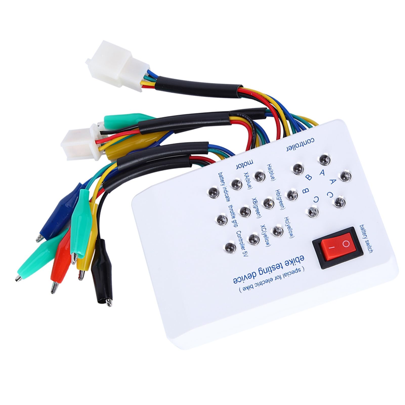 Bezszczotkowy tester silnika elektrycznego 9V z baterią do e-rowerów i elektrycznych skuterów - tester motoru z instrukcją angielską