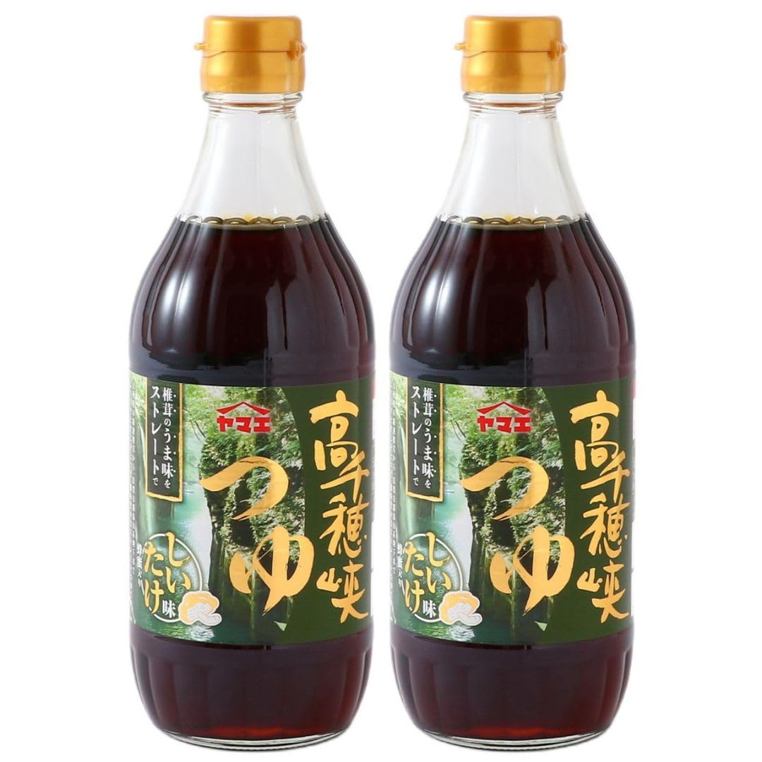 ヤマエ食品工業 高千穂峡つゆ しいたけ味 500ml×2本 九州産椎茸使用 スト…