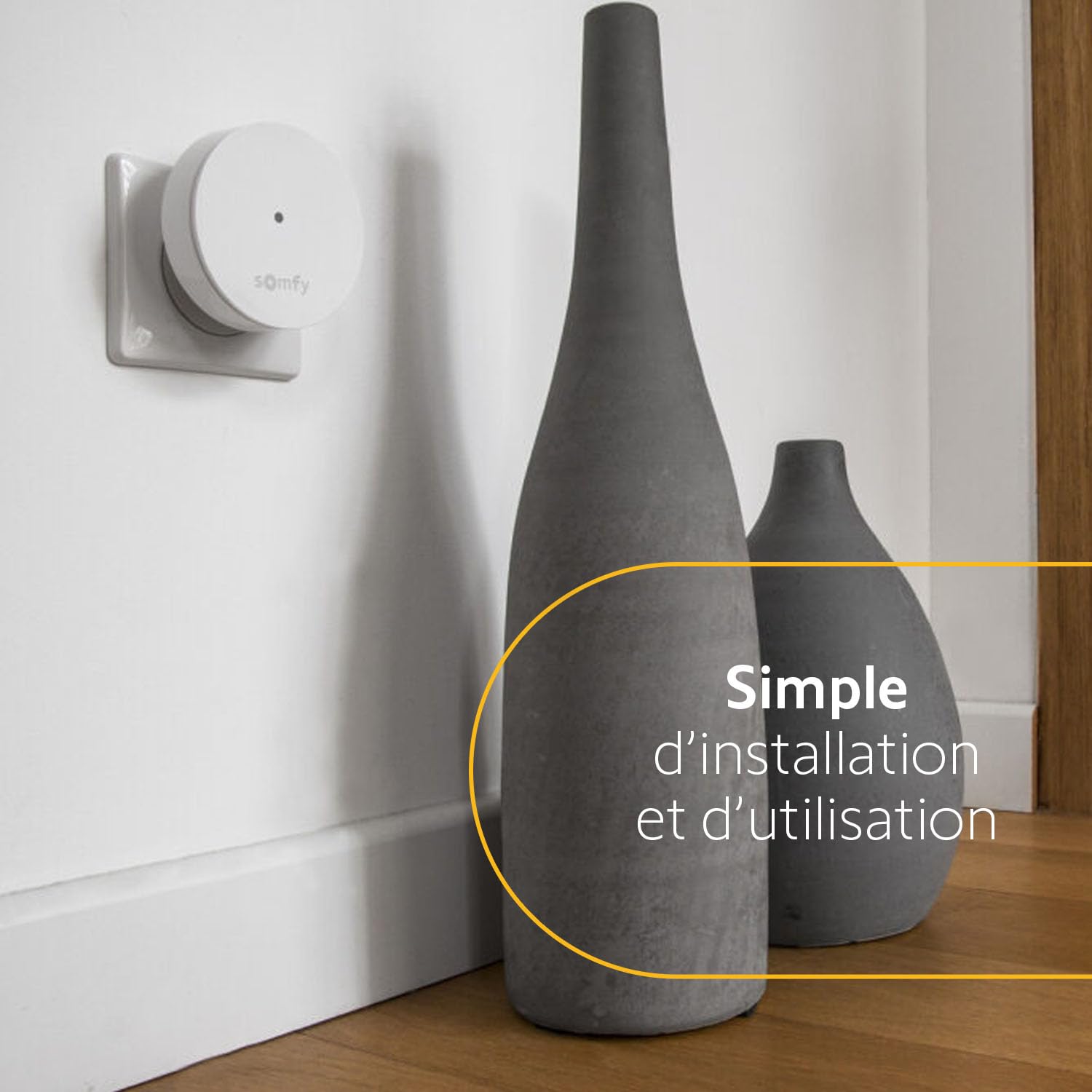 Somfy 2401495 - Relais radio Somfy Protect | Améliore la portée radio | Compatible Gammes Home Alarm (Advanced) et Somfy ONE (+), Blanc