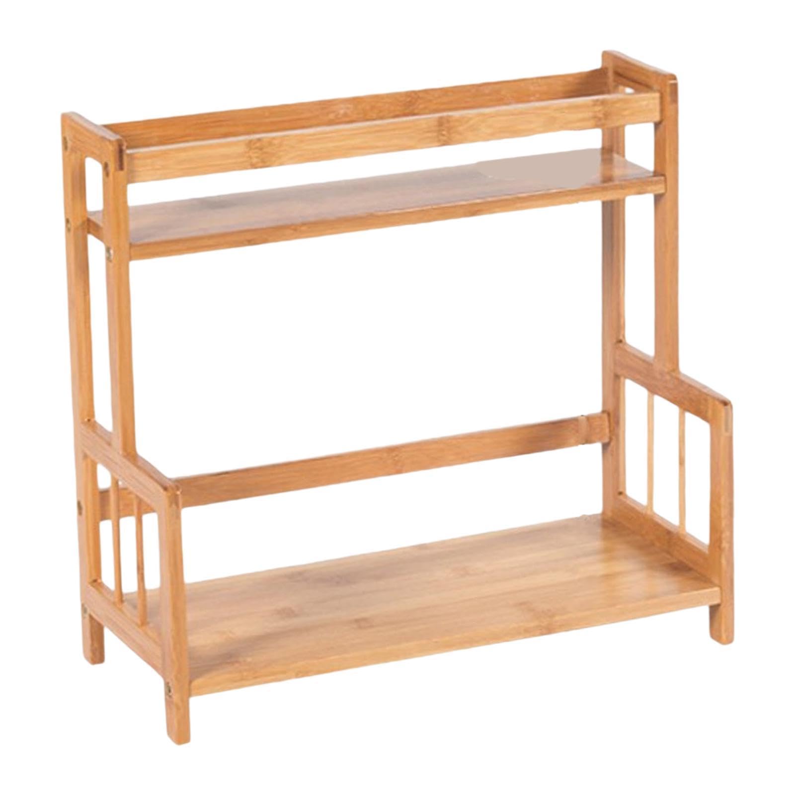 TYUHDUYUR Spice Rack Storage Shelves, Counter Shelf,Seasoning Rack,Kitchen Countertop Organizer, for Desktop, 2 tier