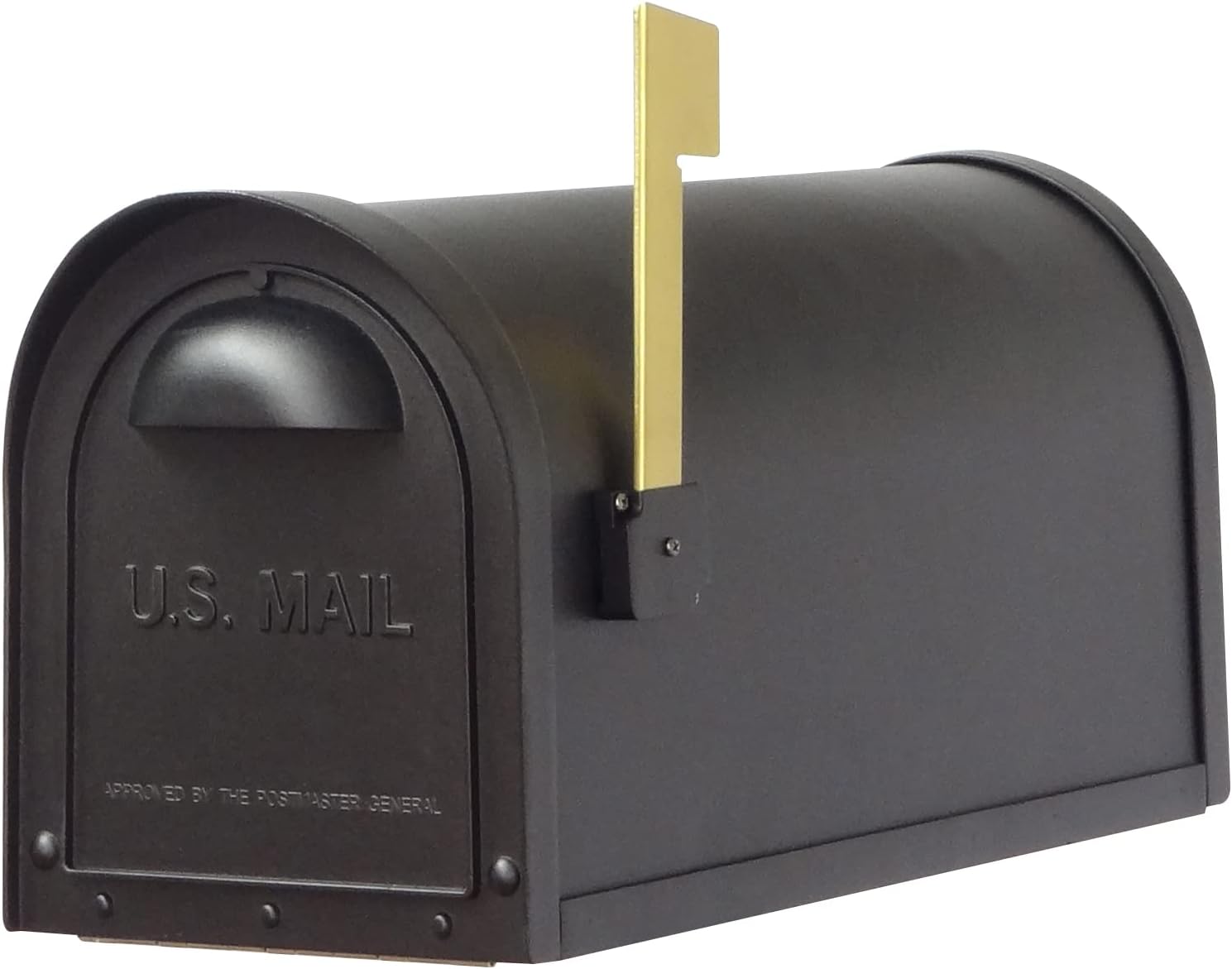 Special Lite Classic Curbside Mailbox with Aluminum Post - Black Mailbox with Ashland Post - SCC-1008_SPK-600-BLK