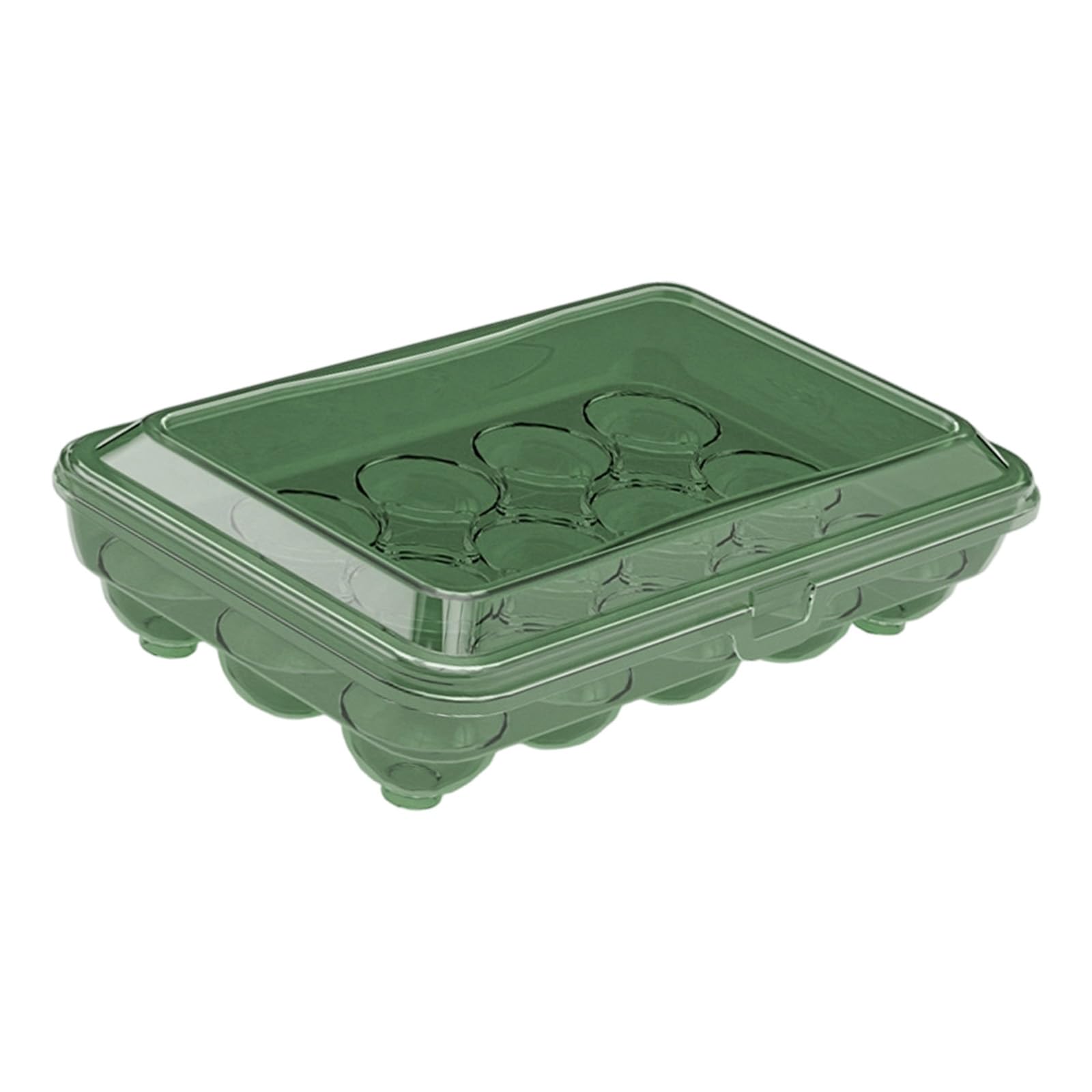 HENYGEN Portable Eggs Case with Dividers Refrigerator Storage Container with 10/15 Compartments Kitchen Tool Refrigerator Oocyte Planner