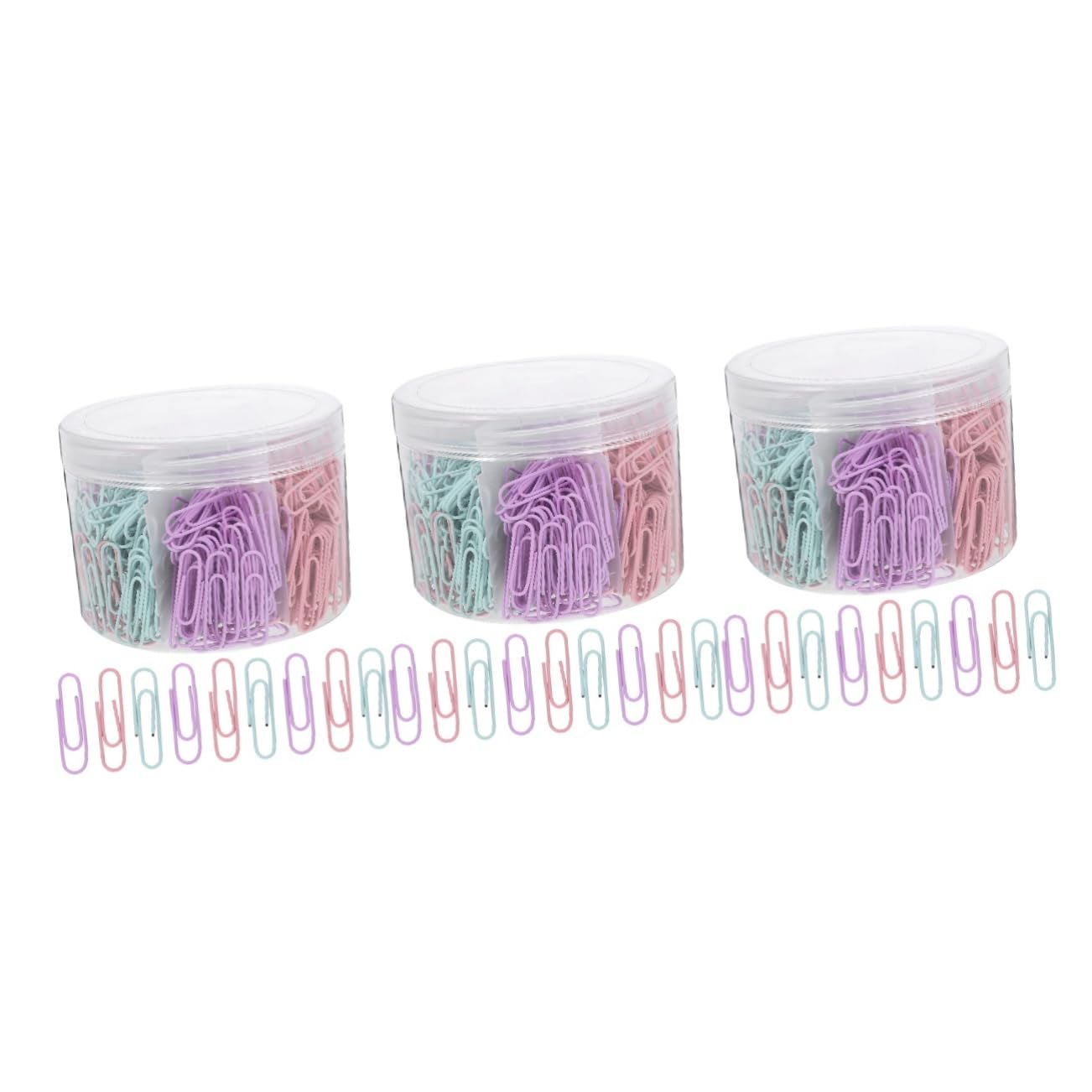 Operitacx 3 Set Clip Di File Di Piccole Dimensioni Clip Di Carta Pinze Di Carta Graffette Per Raccoglitori Di Carta Graffette A Forma Di Cuore Clip Di Trucioli Metallo 540 Pezzi * 3