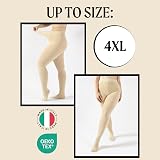 CALZITALY Ciepły Kobiety Collants en Laine Mate pour Femme | Collants en Cachemire | Chaussettes de Couverture | 150 Den | Noir, Bleu | S M L Xl (1 w zestawie)