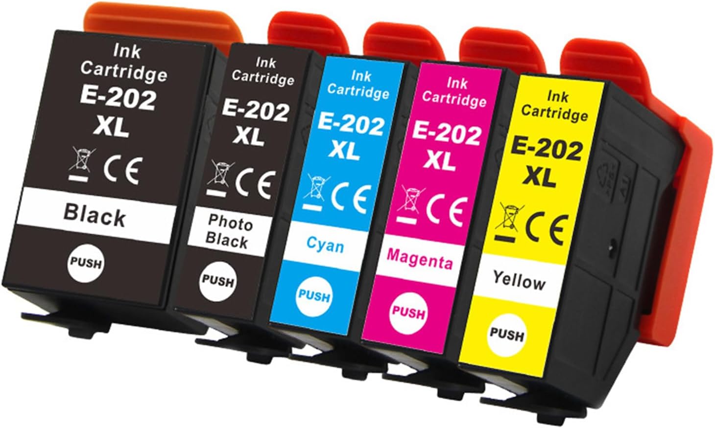 Ink Cartridges Replacement for Epson 202XL - Compatible with Epson Expression Premium XP-6100 XP-6105 XP-6000 XP-6005 XP-6001 Printer (5 PACK)
