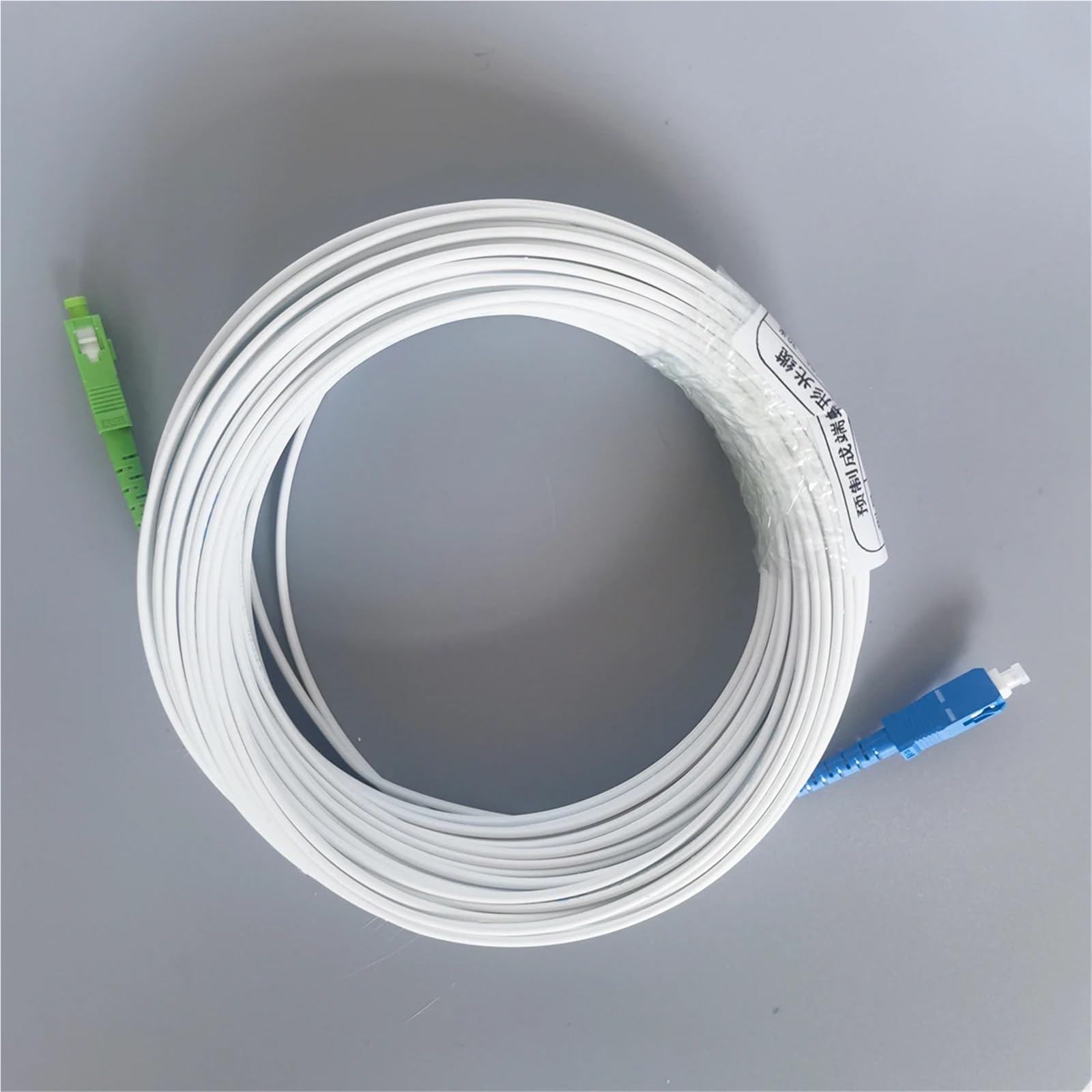 SC-SC/UPC - Câble d'extension à fibre optique simple - 30 à 50 m - Câble de raccordement Simplex - Usage intérieur - Vente en gros (45 m)