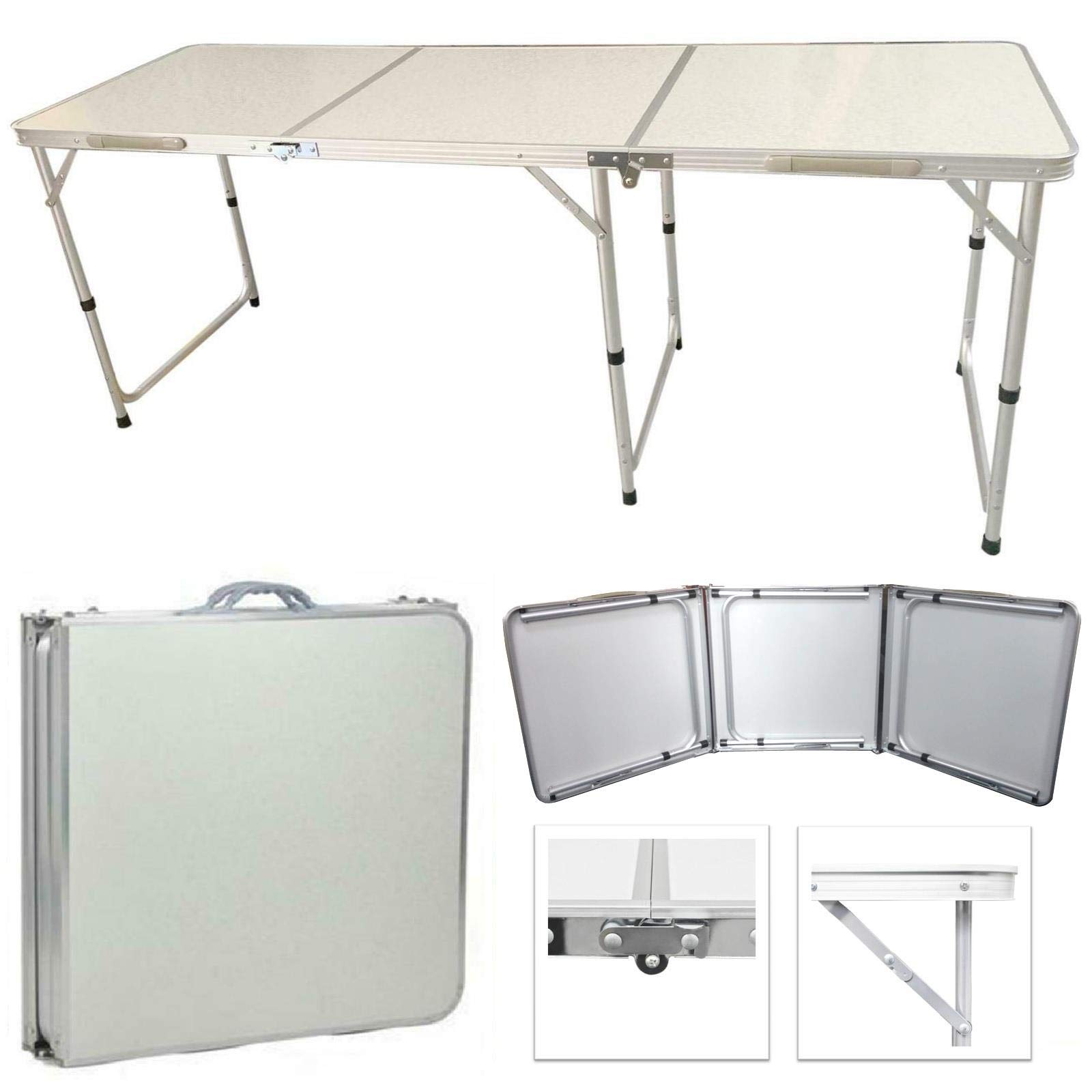Buy Gr8 Garden Heavy Duty Portable 1.8M Folding Table 6FT Foot Catering