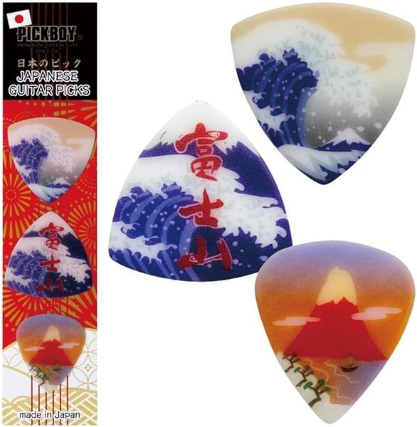 Amazon _ PICKBOY ナカノ おみやげギターピック3枚セット【伝統芸能・おもてなし・おみやげ・富士山三景・たてもの・ウエルカムどうぶ つ・東京・大阪・猪鹿蝶・箱根・秋葉原DAY・秋葉原NIGHT・金沢】 素材：ポリアセタール 形状：トライアングル&ティアドロップ 3枚入り ※ギフトパッケージ入り (秋葉原DAY) _ ピック _ 楽器・音響機器