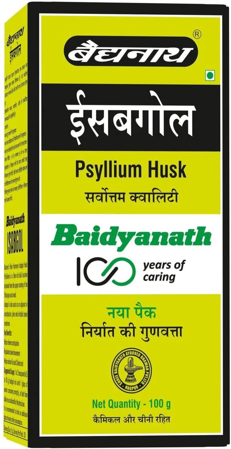 Baidyanath Asli Ayurved Isabgol - Psyllium Husk Powder | Effectively Relieves Constipation | Fibre Supplement For Digestion (Isabgol- 100gm) — Amazon image 3