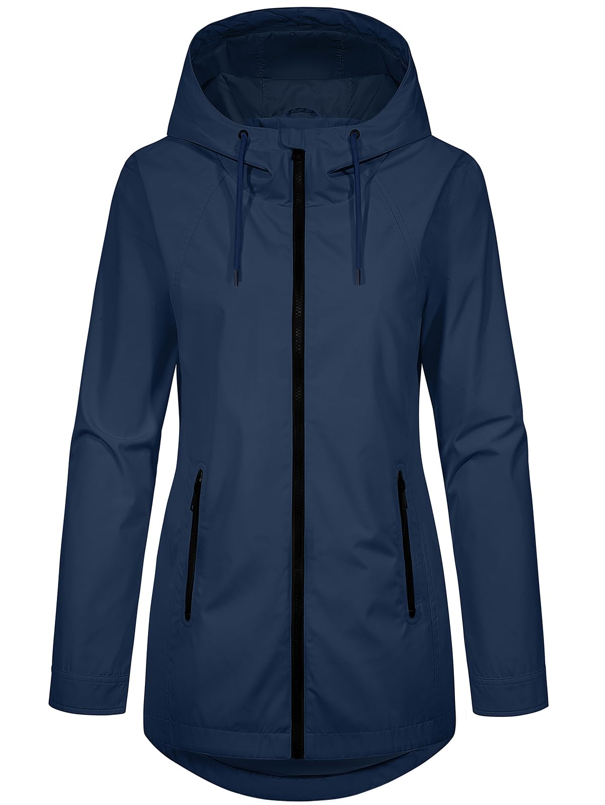 Tuopuda Damen Übergangsjacke Leicht Herbstjacke Kurzmantel mit Kapuze Parka Kurz Windbreaker-Jacke mit Reißverschluss Sportliche Damen Outdoor-Jacke
