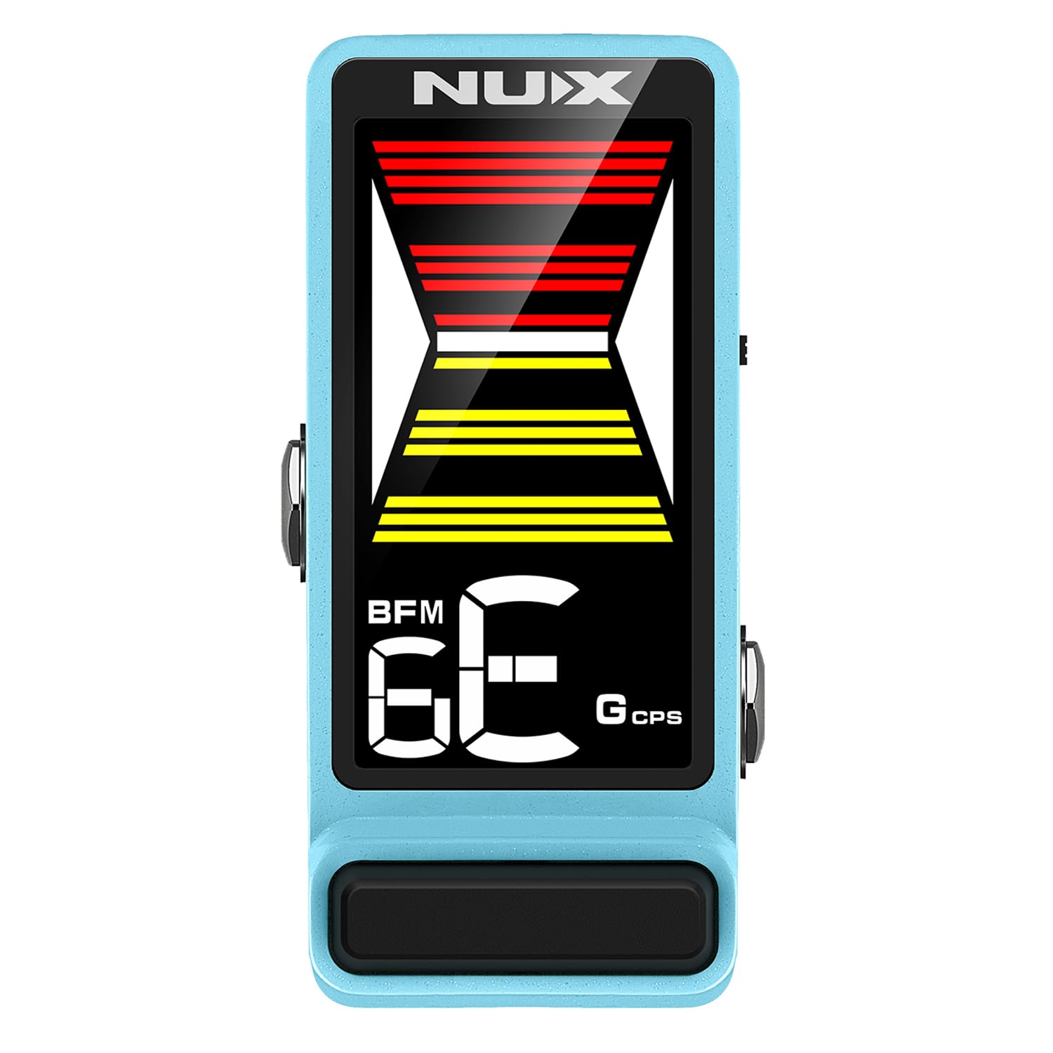 Nux NTU-3 MKII Flow Tune - Afinador con cable jack keepdrum, color azul