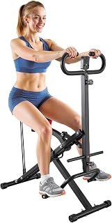 VEVOR Squat Machine, Deep Squat Rowing Machine for Home, Easy Setup & Foldable Exercise Equipment, Glute Trainer Machine with 2 High-Strength Resistance Bands, Glutes & Leg Home Workout Machine