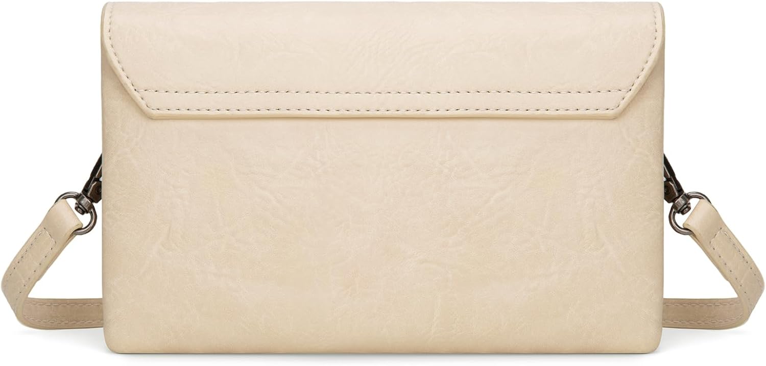 Wrangler Crossbody Wallet Purses Multi-function Card Holder Small Purse with Double Zipper - Image 6