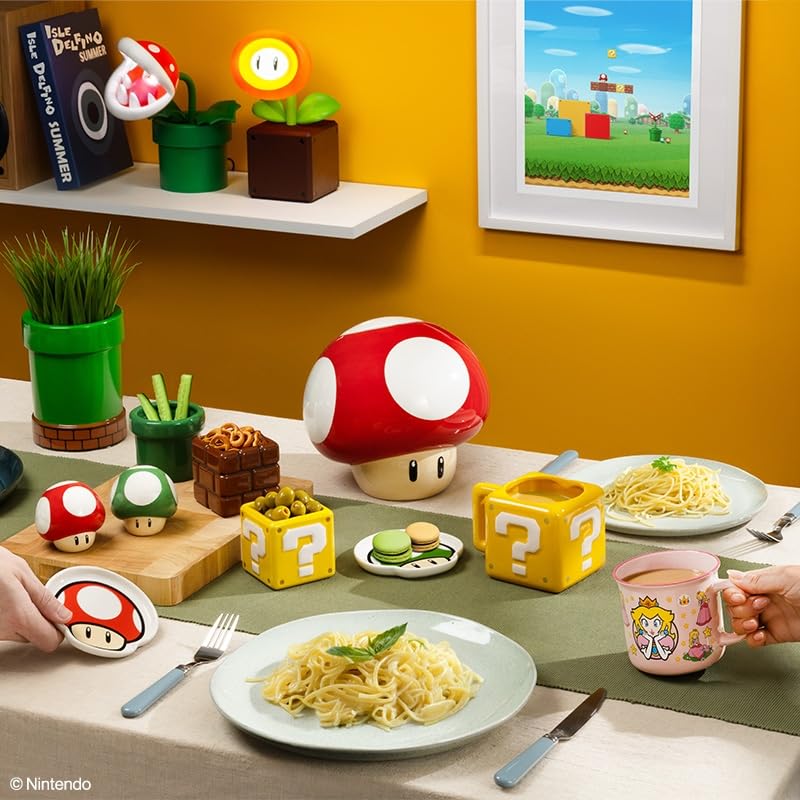Super Mario Brothers Mushroom Salt and Pepper Shakers Officially