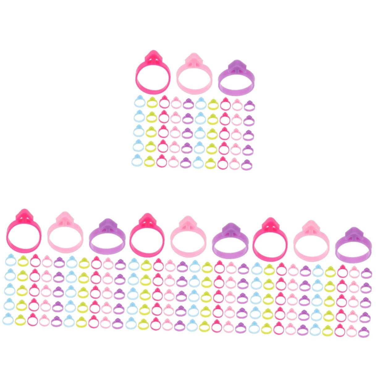 Cabilock 400piezas Clips para Bolsas De Pastelería Reutilizables Anillos De Sellado para Manga Pastelera De Repostería