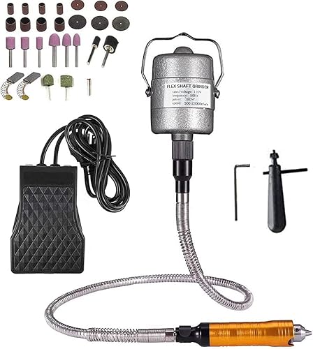 Herramienta rotativa de 380 W, máquina de amoladora colgante de eje flexible Carver Kit de reparación de herramientas de metalurgia multifunción