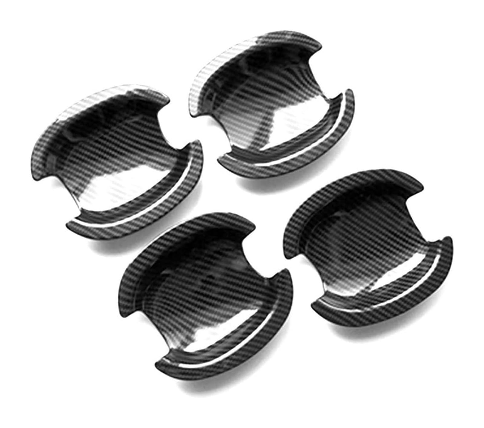 Ysbvblrmrv Small Door Bowl Carbon Fiber Car Outside Door Handle Cap For Skoda For Rapid Dual Hole Door Handle Anti-Scratch Protective Cover Modification Kit 2012-2018(Small Door Bowl Carbon Fiber)