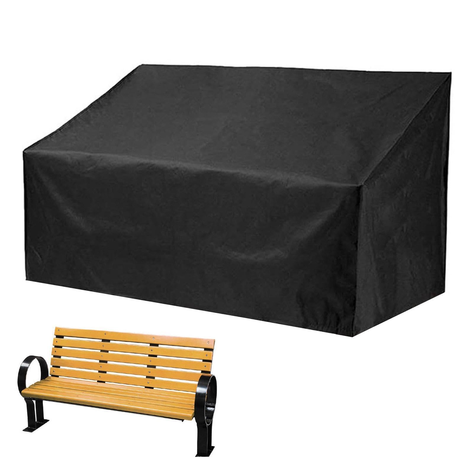 Housse de Banc d’Extérieur en Oxford 210D, Imperméable, Anti-UV, 134 x 66 x 89 cm