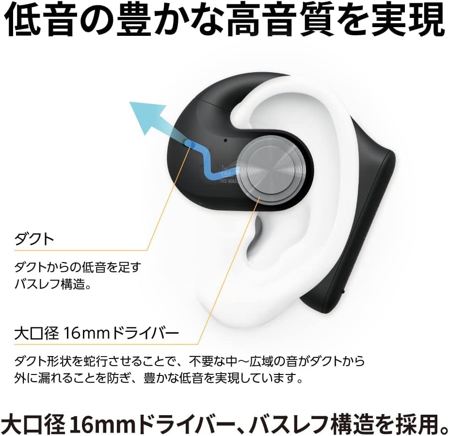 JVCケンウッド Victor HA-NP35T ワイヤレスイヤホン nearphones