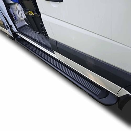 Miniatura 6 de Black Horse Transporter - Estribos negros compatibles con Sprinter 07-09 2500/3500|07-16 Sprinter 2500/3500|19-22 Benz Sprinter 1500|10-22 Sprinter