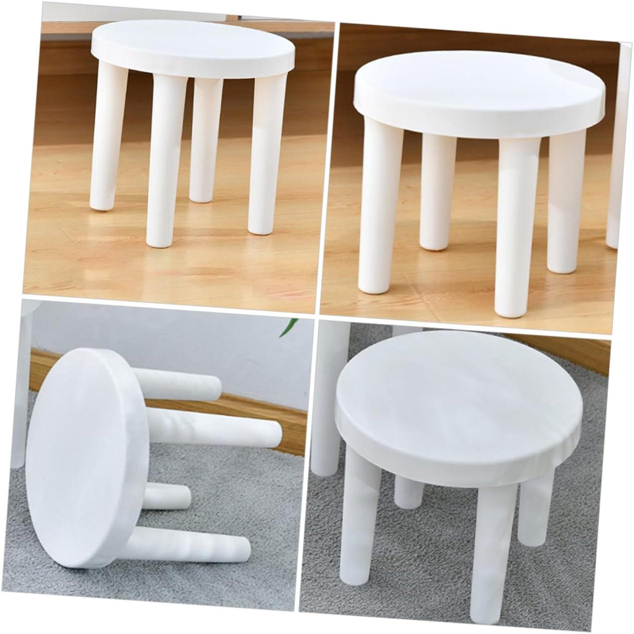 2pcs Non-Slip Boy Step Stool Compact Bathroom and Kitchen Stool for Toddlers Design for Potty Training and Shoe Changing