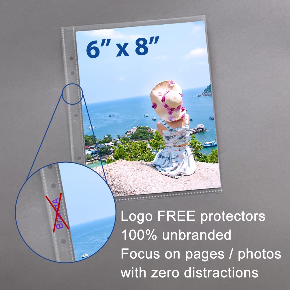 Amazon.com : 6 x 8 Photo Page Protectors for Scrapbooking, Glass