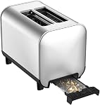 T-fal Element Stainless Steel 2 Slice Toaster, Sliver