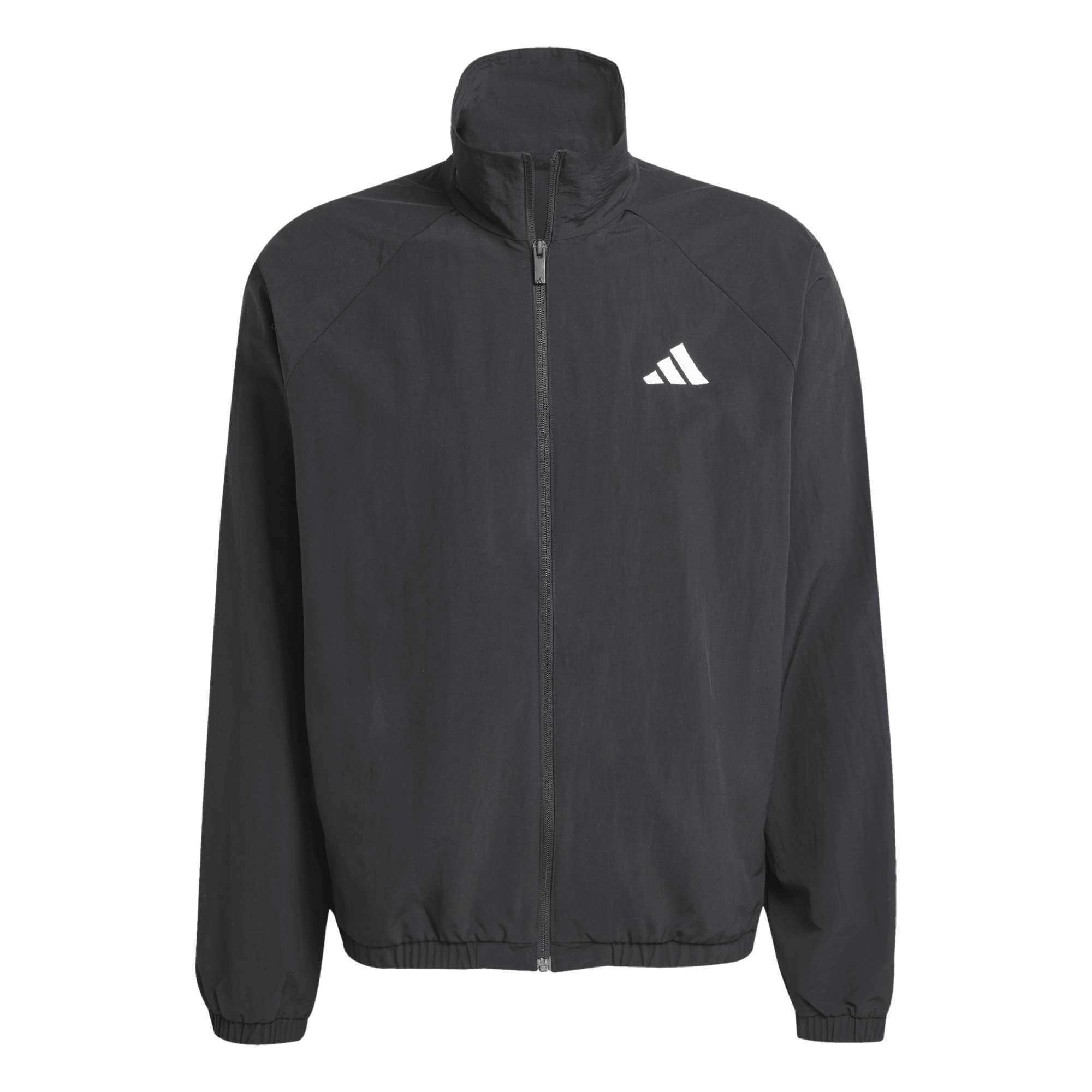 adidas Homme Essentials Small Logo Windbreaker Coat, Black/​White, S
