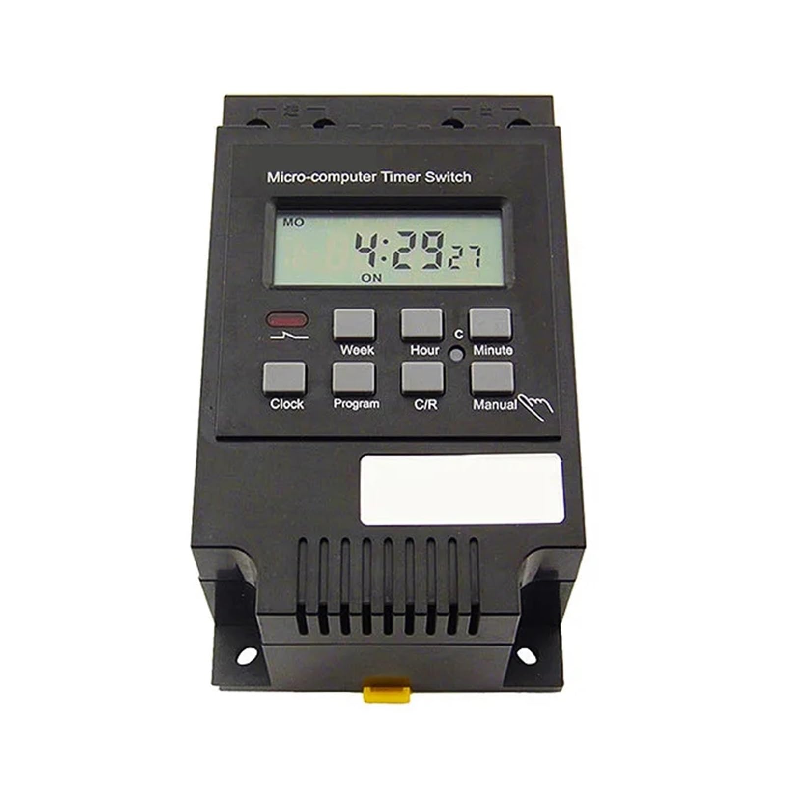 Interruptor Temporizador de CC for riel DIN, CA 240 V, 30 A, programable semanalmente, 7 días, Interruptor Temporizador Industrial Digital LED, for Montaje en riel DIN