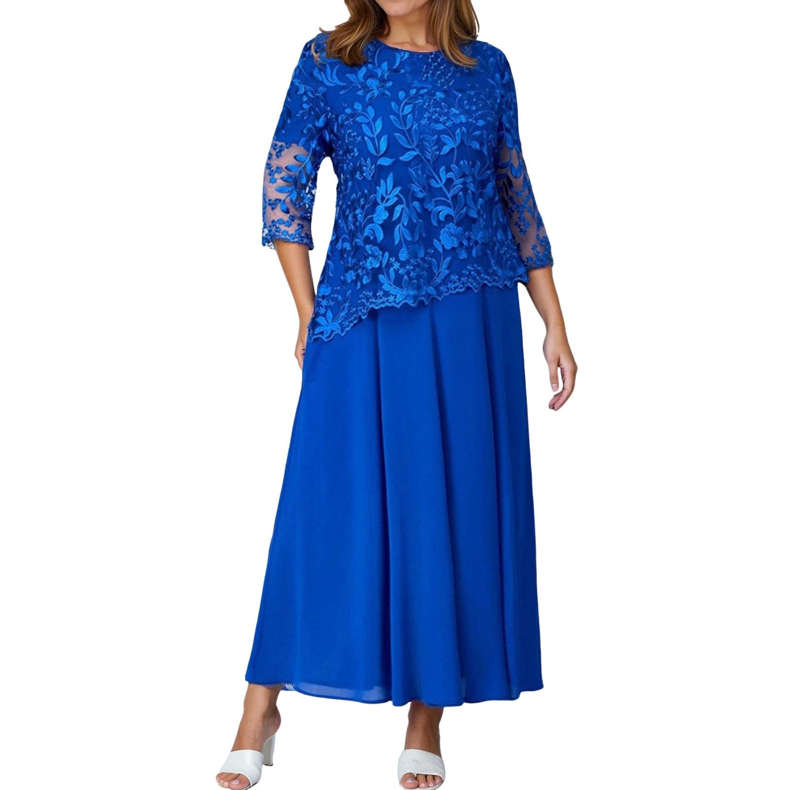 Genérico - Vestido para mujer, verano, bohemio, largo, floral, playa, boda, noche, cóctel, vacaciones, estampado elegante, informal, sexy, mediano corto, A7