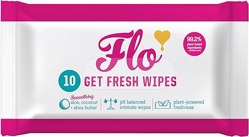 Here we Flo Wipes Get Fresh, 10 CT