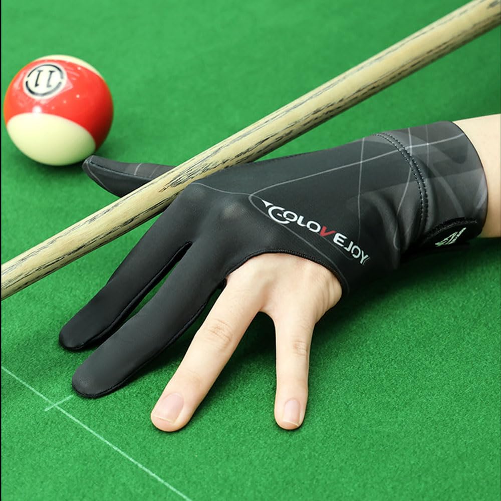 Gants de Billard Snooker à Trois Doigts Professionnel Main Gauche