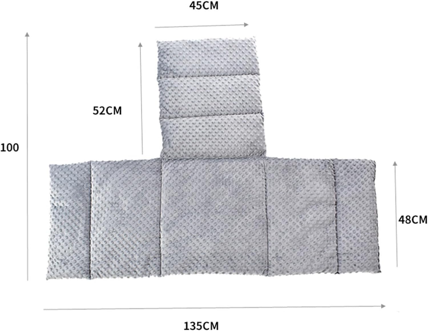DKULMN Cojín para Silla de Ruedas,Cojín para Silla de Ruedas con Respaldo,Cojín antidecúbito para Silla de Ruedas,Cojín ortopédico para Silla de Ruedas y Asiento para Ancianos