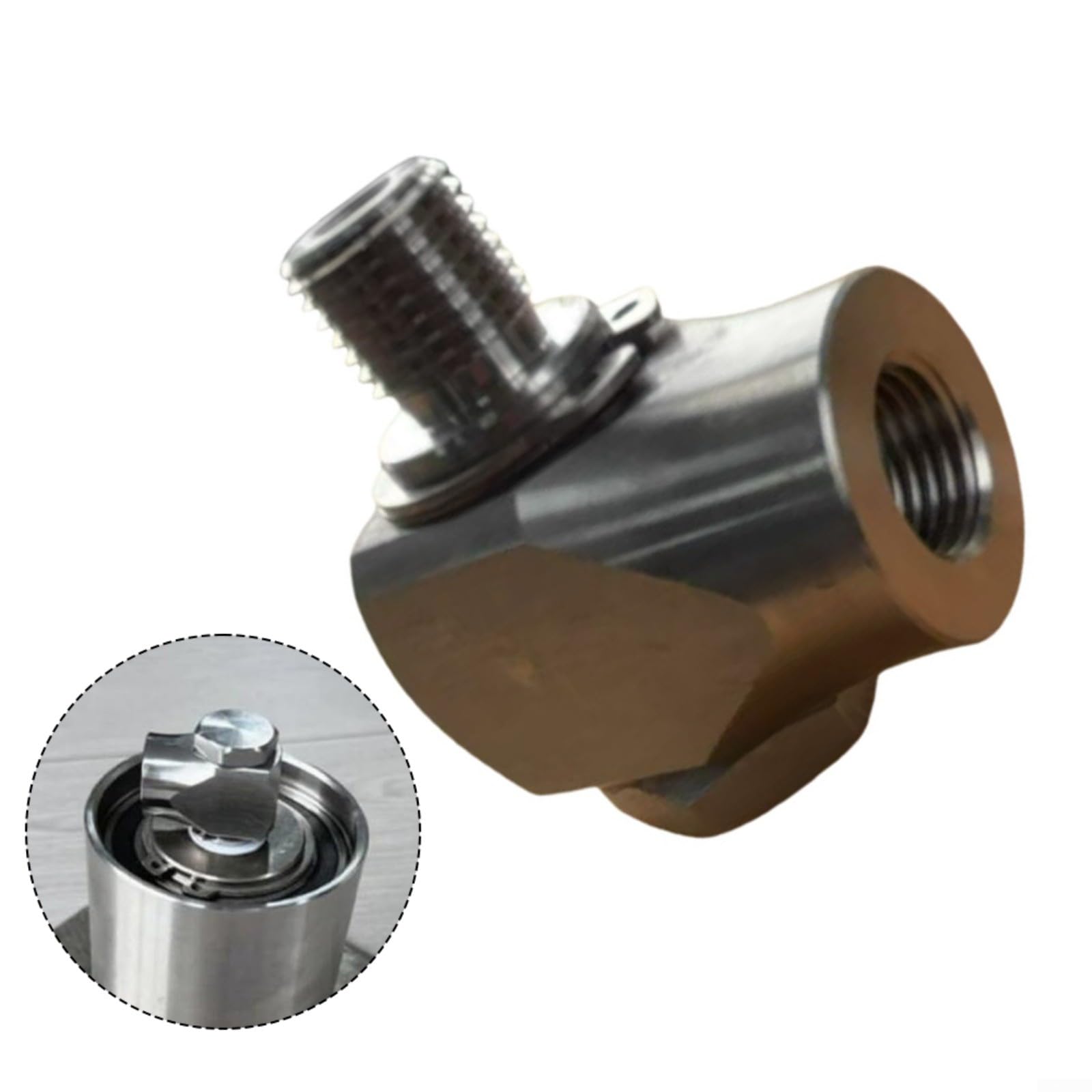 Giunto girevole ad alta pressione rondella per autolavaggio, 360 gradi, giunto girevole Sw90 1/4 3/8 304, connettore rotante in acciaio inox, 4050Psi(G1/4)
