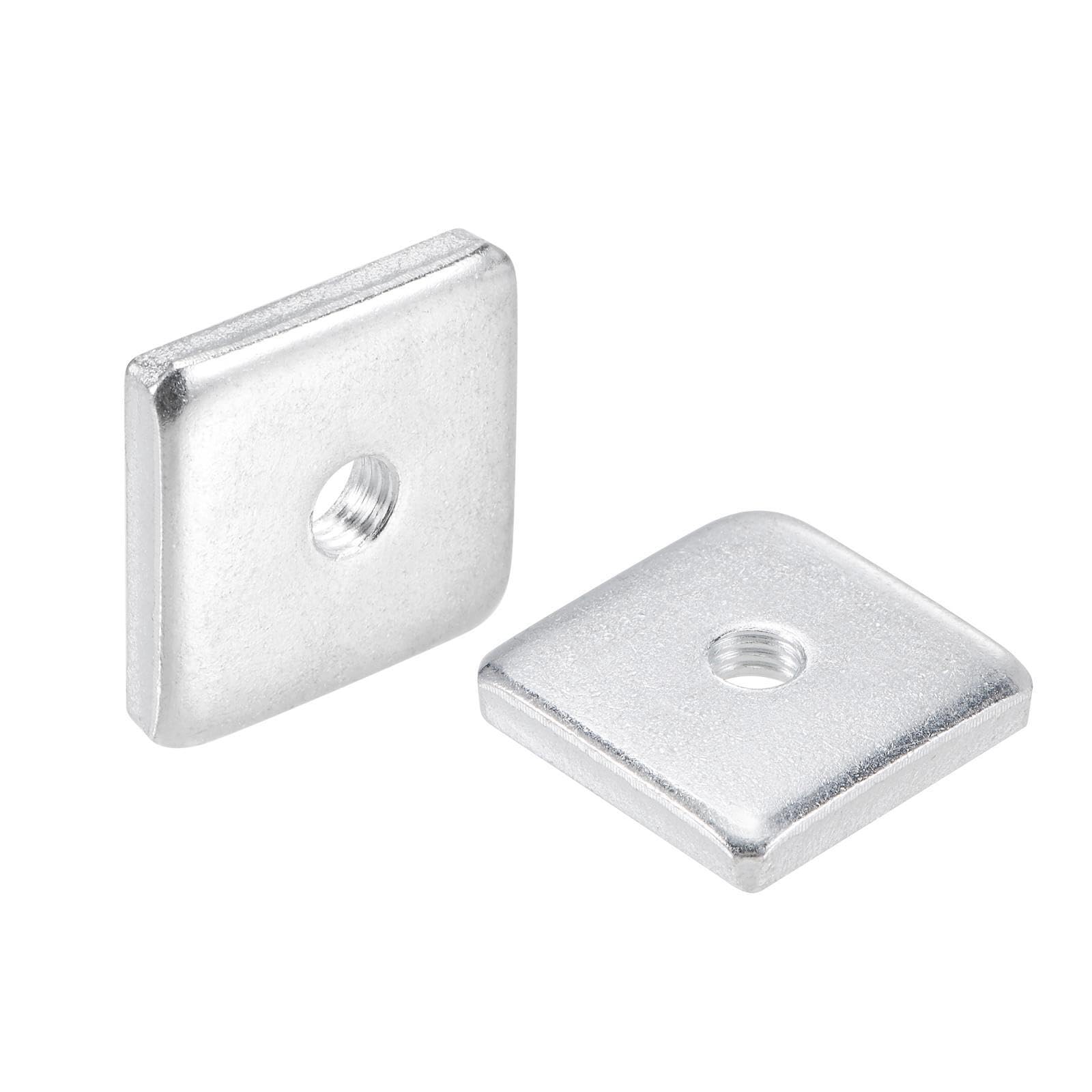 Tool Parts and Accessories Square Nuts M6x25mmx5mm Zinc-Plated Metric Coarse Thread Assortment Kit 25pcs (#CN-140824-14142)