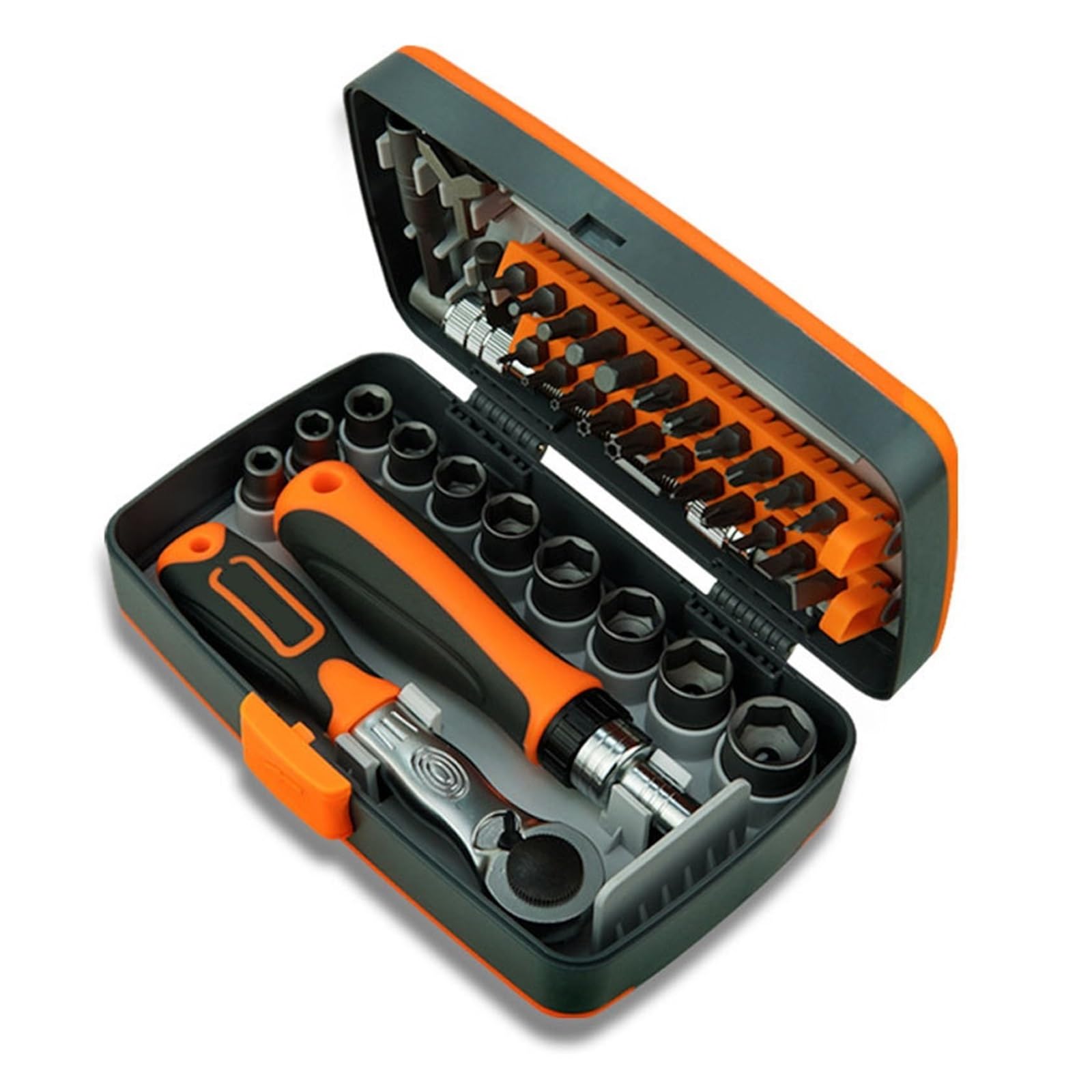 38 in 1 Household Labor Saving Ratchet Screwdriver Bit Set Multipurpose Tool Kit Hardware Tools Combination Wrenches Toolbox Han
