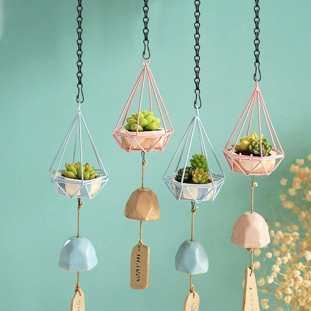Tim Tim Agro Alloy Steel 10 Pcs 20 Inch Hanging Chain For Bird Feeders,Garden Plant Hangers For Decorative Ornaments, Planters, Billboards, Lanterns, Wind Chimes, Outdoor/Indoor Use(Black) 3