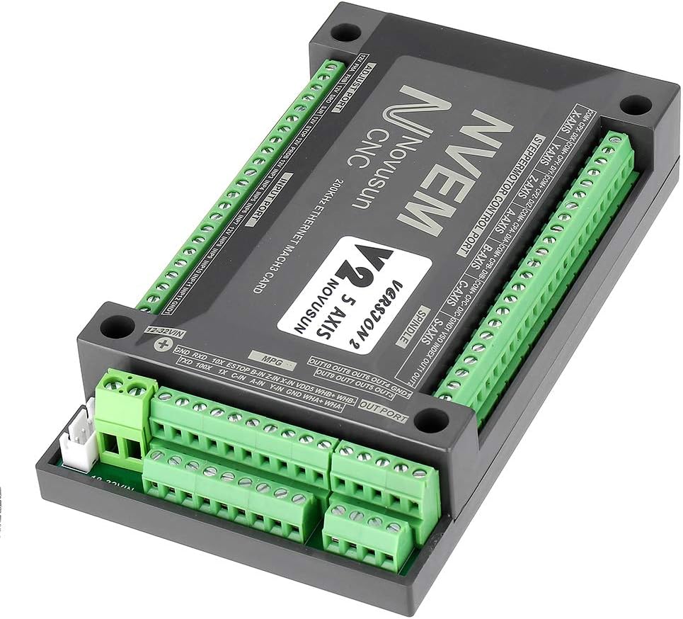 Angled view of the NVEM board showing power input